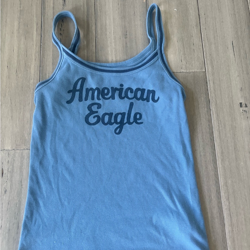 American Eagle Outfitters Blue Tank Top